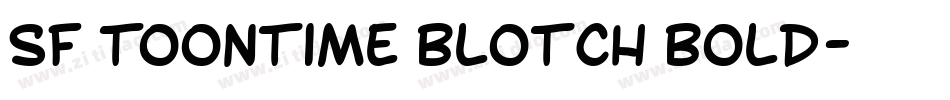 SF Toontime Blotch Bold字体转换